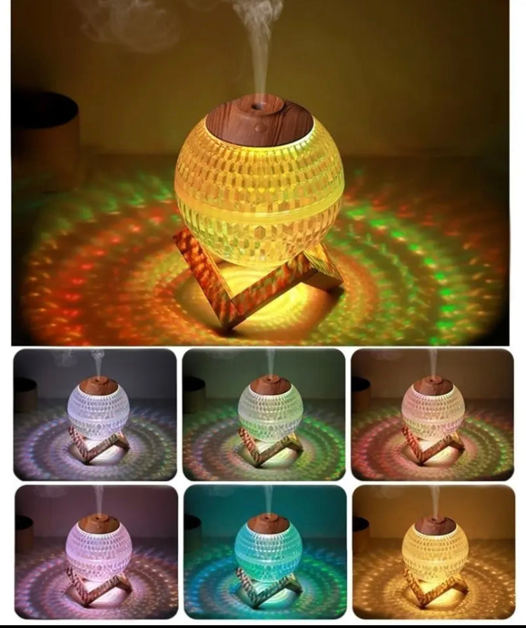 Crystal Ball Air Humidifier, USB Portable Fragrance Diffuser with Colorful LED Light, Mini Planet Ultrasonic Air Humidifier Crystal Ball Air Humidifier, USB Portable Fragrance Diffuser with Colorful LED Light, Mini Planet Ultrasonic Air Humidifier